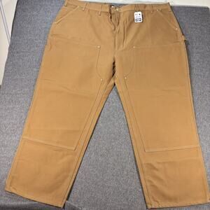 Carhartt Pants Mens 54x30 Loose Fit Firm Duck Double Front Utility Workwear USA‎